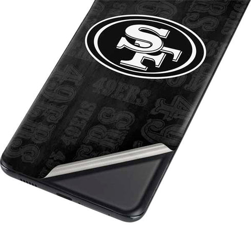 NFL San Franciso 49ers Black & White Galaxy S21 Plus 5G Skin